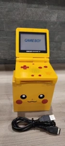 Nintendo Gameboy Advance SP Pikachu Pokémon Reshell *Glasbildschirm & neuer Akku* - Bild 1 von 15