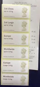 NCR POST OFFICE - MACHIN MA14 COLLECTOR STRIP - WITH LARGE VALUES / EUROPE 100G - Picture 1 of 2