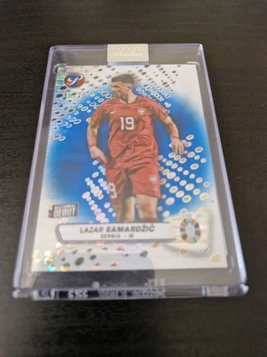 Lazar Samardzic 2023 Topps Pristine Road to UEFA Euro 24 Football Card /75 Blue - Image 1 of 3