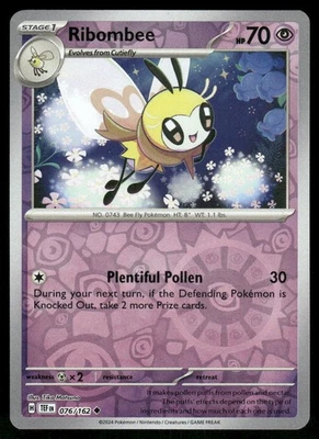 Ribombee 076/162 Uncommon Reverse Holo SV05: Temporal Forces NM - Image 1 of 2