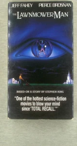 The Lawnmower Man (VHS, 1992) Sci-Fi/Horror Pierce Brosnan Jeff Fahey - Picture 1 of 1