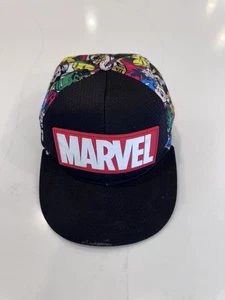 Marvel schwarz Kinder Snapback Mütze Cartoon Figur Comic Buch Druck - Bild 1 von 7