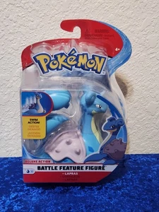 Pokemon Deluxe Action Battle Feature Figure LAPRAS ~ NEW & SEALED Jazwares - Picture 1 of 2
