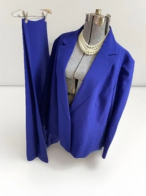 NEW Le Suit Pant Suit Plus Size 22W Two Piece Set Elastic Waist Purple $240 - Image 1 of 4