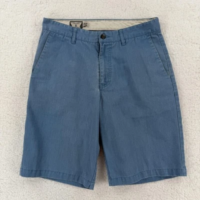 Volcom Shorts Mens 32 Blue Frickin Chino Flat Front Casual Skate Volcom Stone - Image 1 of 4