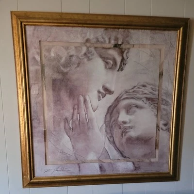 39W"x39H" TO GO BEYOND by RICHARD FRANKLIN - ROMAN RENAISSANCE CHOICES of CANVAS - Image 1 of 2