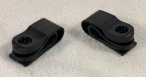 VINTAGE Molded BLACK  Shock Blockers football helmet facemask clips - Picture 1 of 3