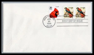 US FDC # 3044 1c Kestrel Coil none pair L.Cancel 1996, 9Q2891 - Picture 1 of 1