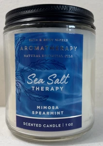 Bath & Body Works Aromatherapy Mimosa Spearmint Single Wick Scented Candle 7oz - Picture 1 of 3