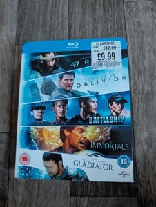 47 Ronin/Oblivion/Battleship/Immortals/Gladiator Blu-Ray Disc- 2014 New/Sealed - Picture 1 of 8