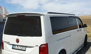 For New Volkswagen Transporter T6 Black Aluminium Roof Rails Side Bars 2016- - Picture 1 of 3