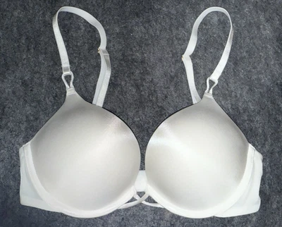 Sujetador Victoria's Secret 32C Bombshell Plunge Blanco Añade 2 tazas push up Foto 1 de 4