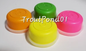 Tupperware Smidgets Tiny Treasure Mini Bowls Set 4 Orange Neon Yellow Pink - Picture 1 of 5