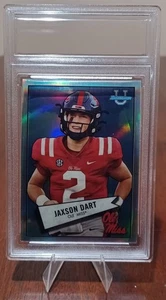 2022 Bowman U Chrome - Jaxson Dart (#52BF-13) - PSA Style Slab - Make Your Label - Picture 1 of 3
