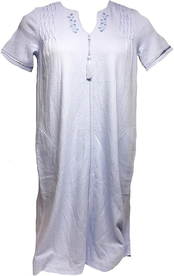 Nuevo con etiquetas Camisón Charter Club Para Mujer Largo Delantero con Cremallera, XS, Azul Foto 1 de 1