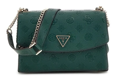 GUESS Cresidia II Convertible Xbody Flap Bag Schultertasche Forest Logo Neu - Bild 1 von 3