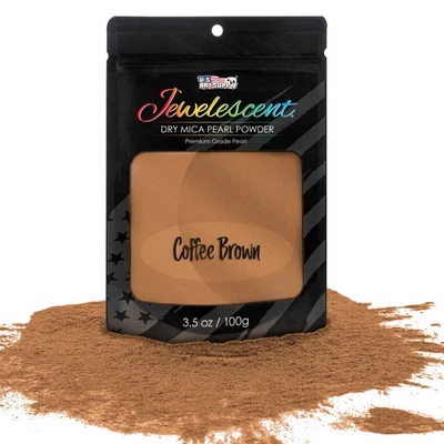 Coffee Brown Mica Pearl Powder 3.5oz Cosmetic Grade Resin Soap Slime Makeup Art - Image 1 of 4
