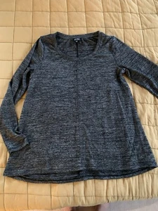 Jones New York Womens Long Sleeve Soft Knit Pullover Top Shirt Black Medium - Picture 1 of 10