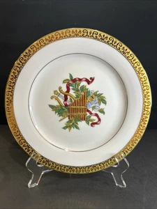 Royal Gallery Gold Buffet 8,25" Salatteller Design B ~ Harfe TOP - Bild 1 von 6