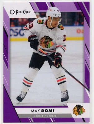 2023 2023-24 O-Pee-Chee Purple #32 Max Domi 38/49 Chicago Blackhawks - Image 1 of 2