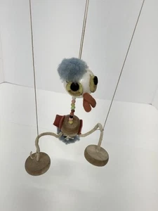 Vintage Pelham Puppet Bird Ostrich Marionette 1950s Hand Made Childrens Puppet - Picture 1 of 13