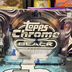 2025 Topps Chrome Black Baseball Factory Sealed Hobby Box MLB 🔥 - Picture 1 of 2