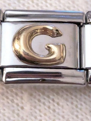 Authentic Zoppini Puffy 18k Gold Letter G Free Shipping B6 - Image 1 of 2