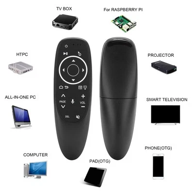 Smart Voice Remote Control 2.4G Wireless Mouse Gyroscope IR Learning For G10S P - Image 1 of 4