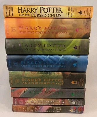 Harry Potter Complete Hardcover Set Books 1-7 + Cursed Child J.K. Rowling - Image 1 of 4