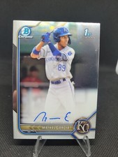 2022 Bowman Chrome 1st Maikel Garcia Prospect Card #CPA-MG Auto Kansas Royals