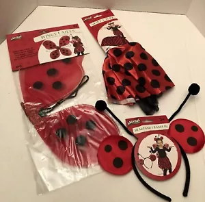 Lady Bug Costume Wing, Skirt & Head Band. Age 3+ - Picture 1 of 1