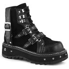Pleaser Demonia 1 1/4&quot; PF Rear Lace-Up Ankle Boots Side Zip Adult WomenLILITH2XX