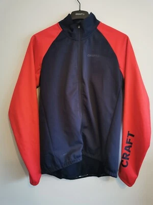 CRAFT SPORTSWEAR MENS BIKE JACKET IN BLUE  SIZE MEDIUM - Image 1 of 4