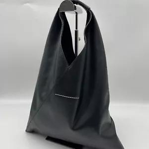 Auténtico bolso de mano japonés pequeño negro MM6 Maison Margiela - Imagen 1 de 19