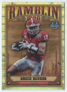 2023 University Chrome Ramblin Man Refractor #RM-1 Brock Bowers NM-MT 