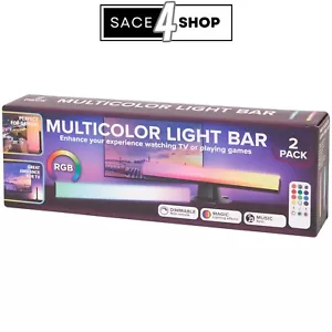 Gaming LED Lichtbalken – Dimmbar mit Lichteffekten & Fernbedienung für Zocker - Picture 1 of 2