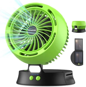 Ventilatore Solare,Ventilatore Da Campeggio Con Pannello Solare,4 Velocità Venti - Foto 1 di 12