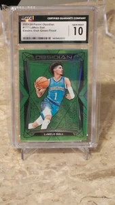 2023-24 Obsidian Basketball LaMelo Ball Electric Green Flood /25 CGC Gem Mint 10 - Picture 1 of 2
