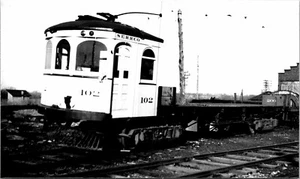 1938 Lakeside Stark Electric SERR Car #102 Streetcar Interurban 3.5" X 6" Photo - Picture 1 of 2