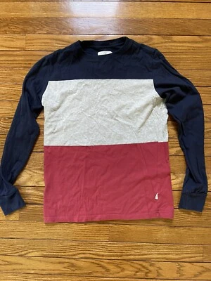Saturdays Surf NYC Long Sleeve T Shirt Red Gray Navy Size XS - Image 1 of 4