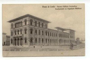 Cartolina Pieve di Cento Nuovo Edificio Scolastico Trasformato viaggiata 1916 - Foto 1 di 2