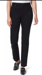 Women's Amanda Classic High Rise Tapered Jean Standard, Black, 10 Long - Picture 1 of 5