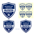 HOMSECUR Security PVC Sticker Signs Set For Internal External Use On Door Window