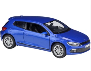 1:24 Welly VW Scirocco Diecast Model Racing Car Blue NEW IN BOX - Picture 1 of 5