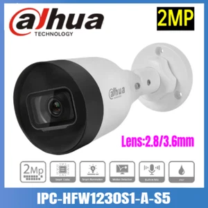 Dahua IPC-HFW1230S1-A-S5 2MP Entry IR Fixed-focal Bullet Network Kamera IP67 POE - Picture 1 of 8