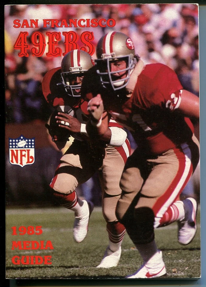 San Francisco 49ers NFL Football Team  Media Guide-1985-stats-pix-FN - Image 1 of 1