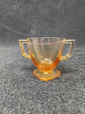 Mini açúcar âmbar Fostoria Mayfair - Imagem 1 de 4