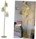 Gold Floor Lamp for Bedroom, Living Room, Dimmable Floor Lamps with Crystal, 