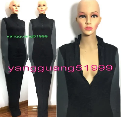 Black/Gray Spandex Mummy Costumes Sleeping Bag Unisex Body Bags Sleepsacks F127 - Image 1 of 4