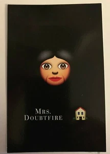 EMOJI FILM FESTIVAL MRS. DOUBTFIRE MOVIE CARD UNIQUE - Picture 1 of 2